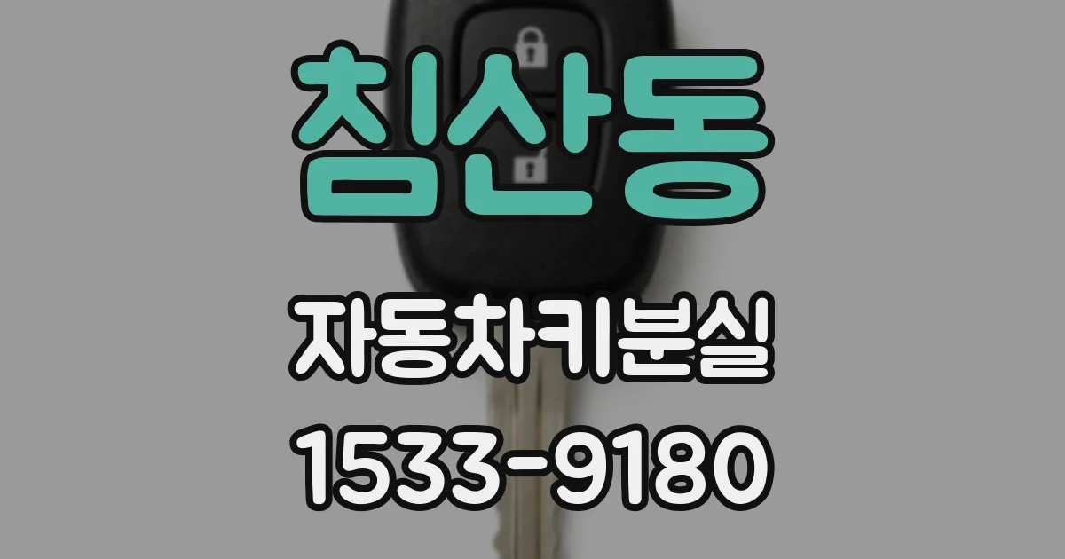 침산동 자동차키분실