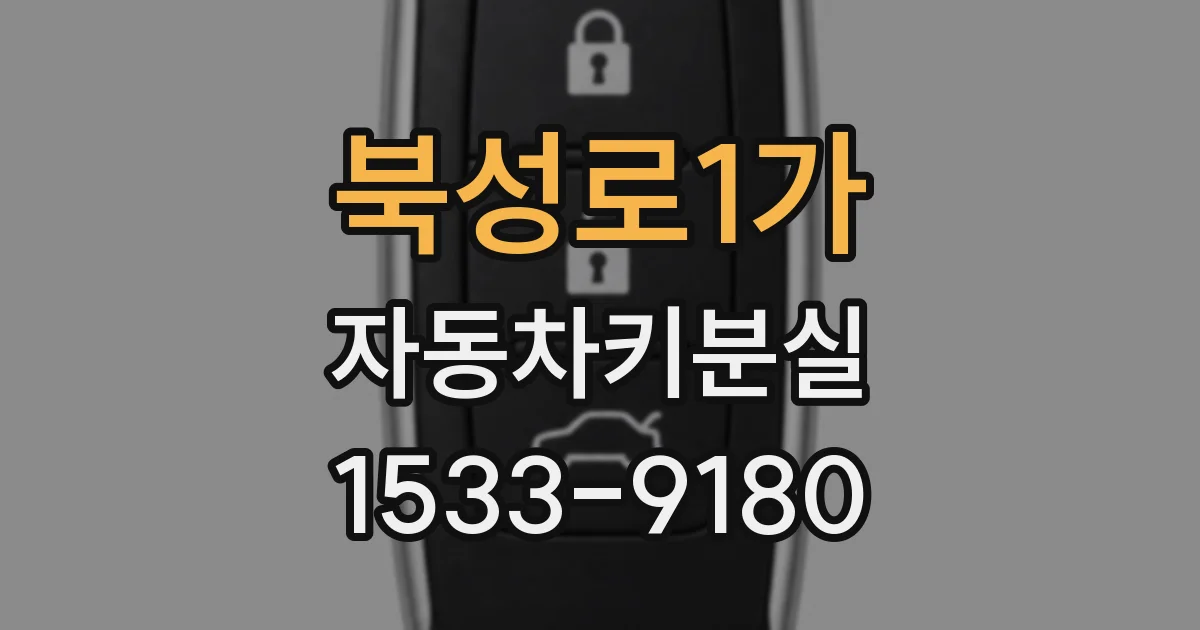 북성로1가 자동차키분실
