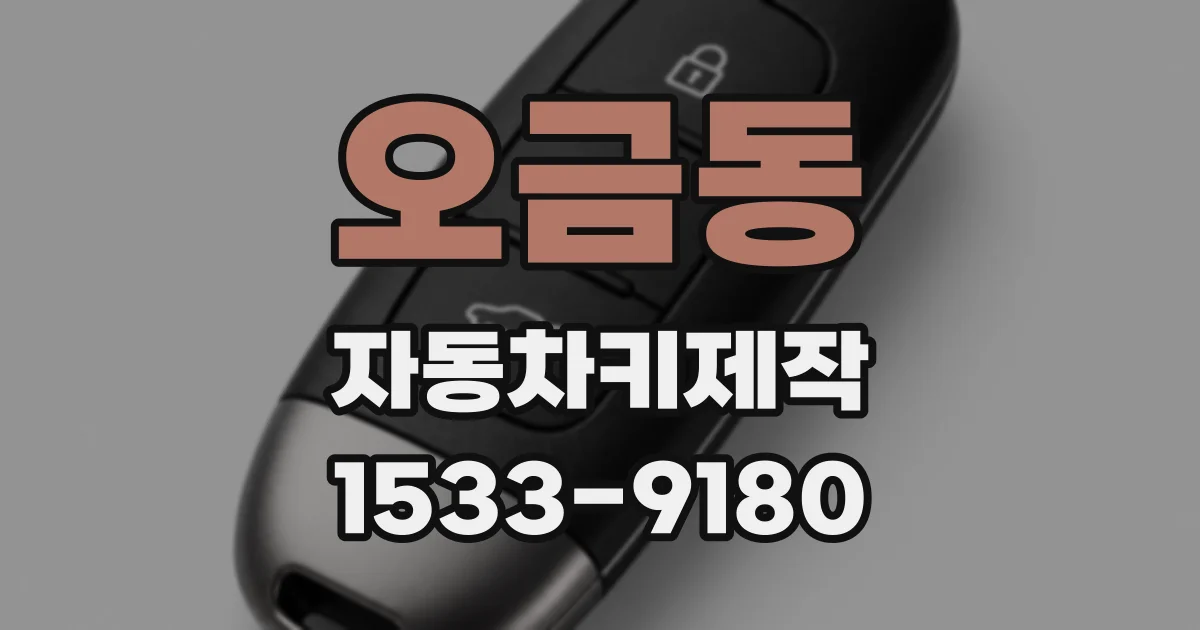 오금동 자동차키제작