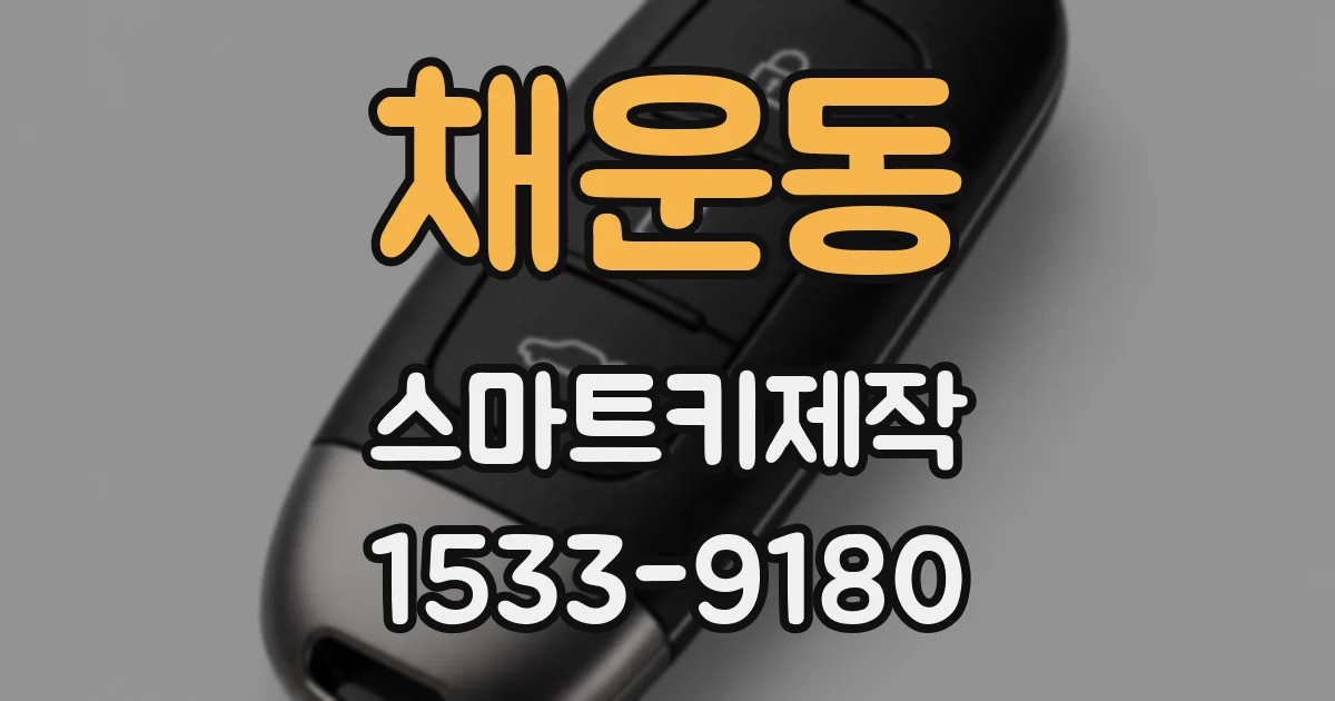 채운동 스마트키제작