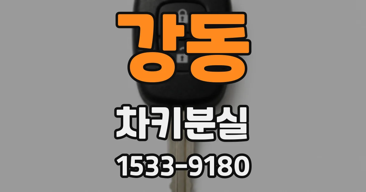 강동 차키분실