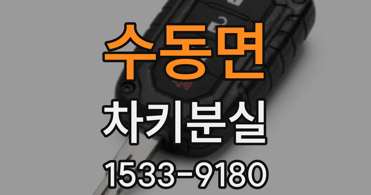수동면 차키분실
