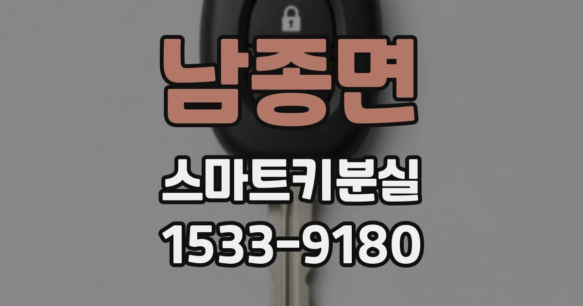 남종면 스마트키분실