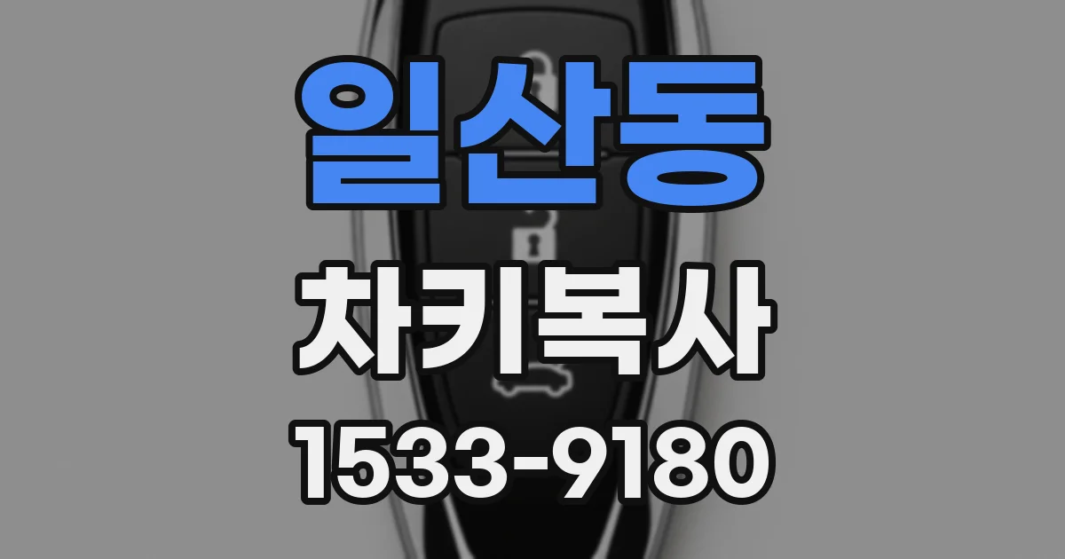 일산동 차키복사