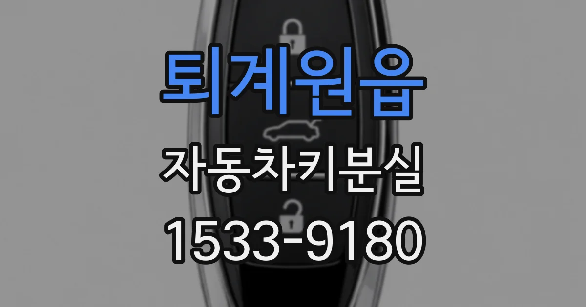 퇴계원읍 자동차키분실