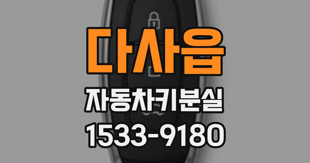 다사읍 자동차키분실