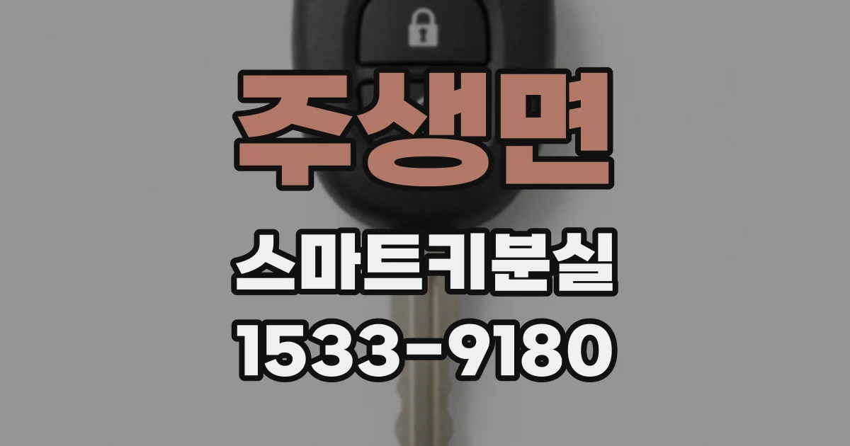 주생면 스마트키분실