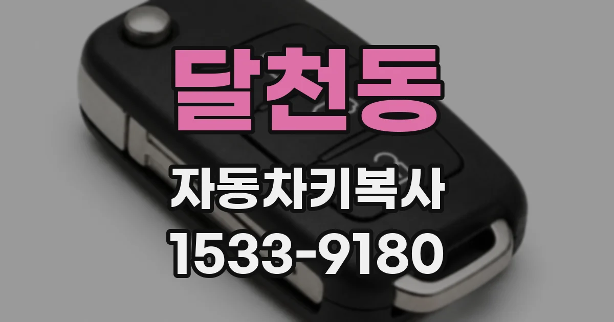 달천동 자동차키복사