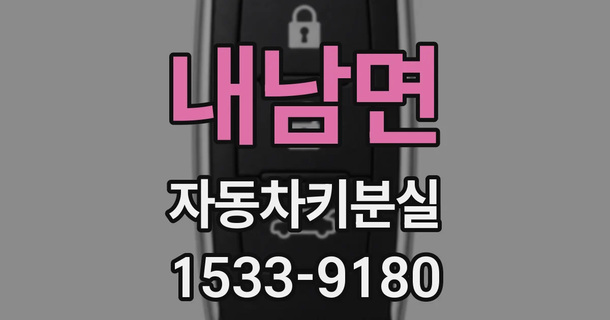 내남면 자동차키분실
