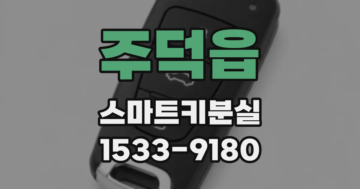 주덕읍 스마트키분실