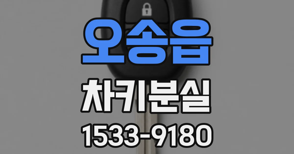 오송읍 차키분실