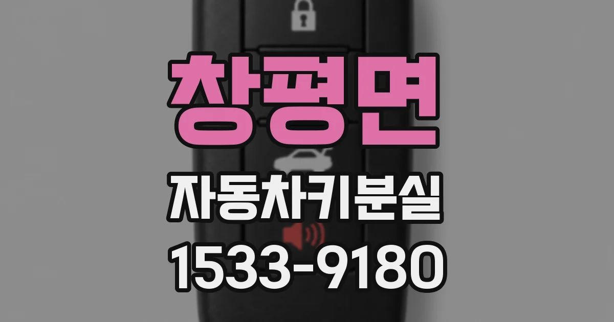 창평면 자동차키분실