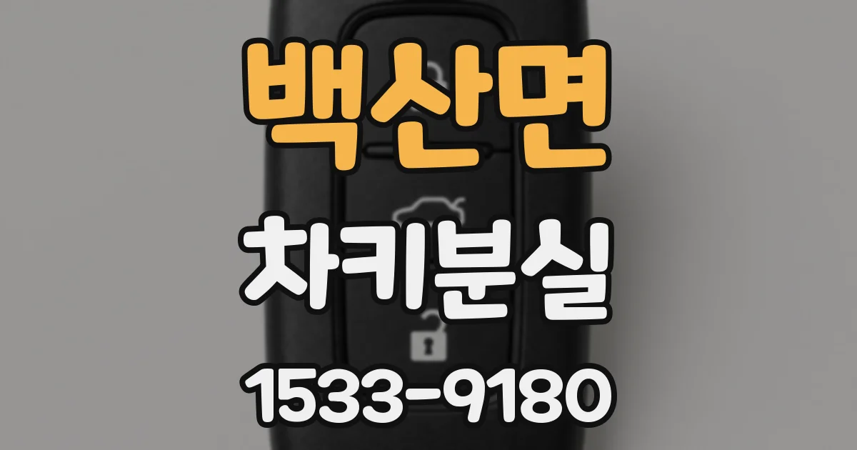 백산면 차키분실