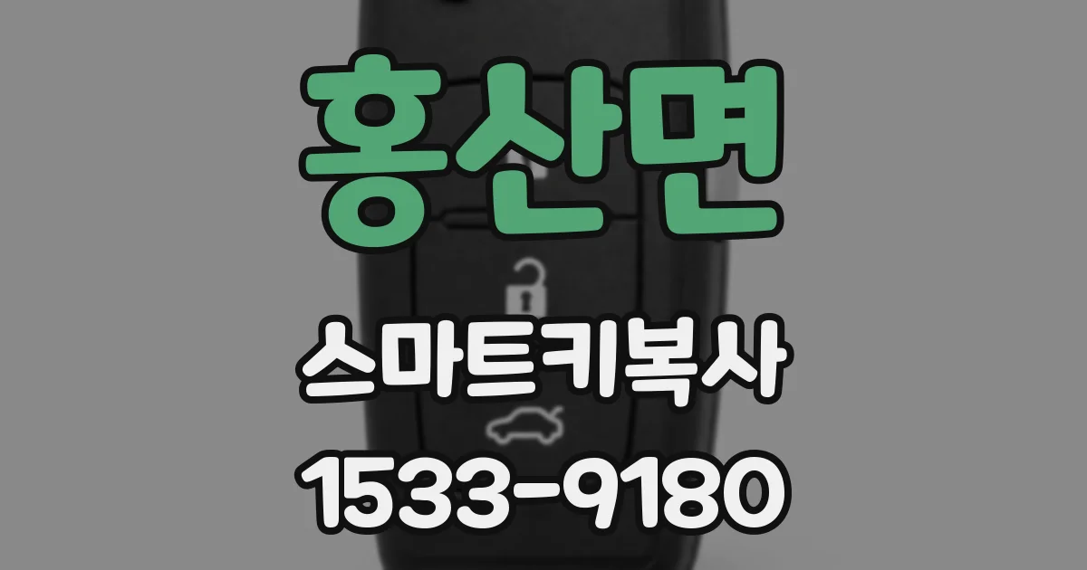 홍산면 스마트키복사