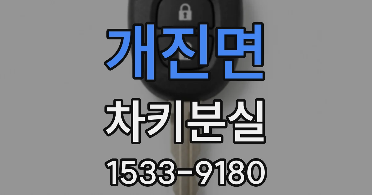 개진면 차키분실