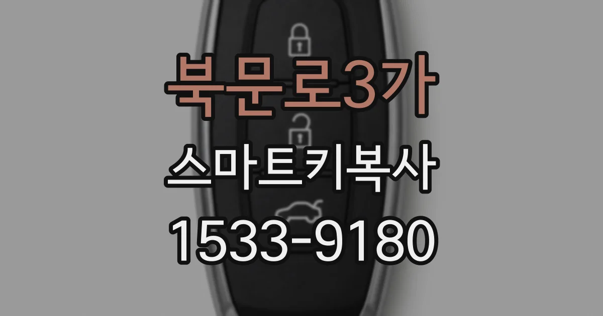 북문로3가 스마트키복사