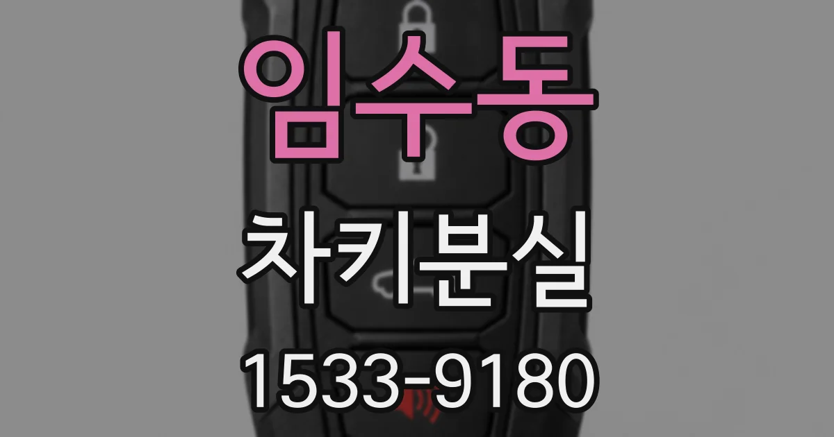 임수동 차키분실