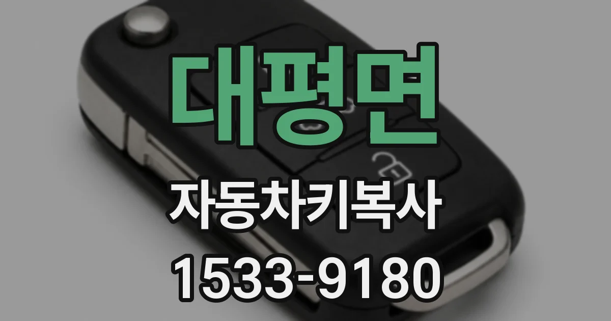 대평면 자동차키복사