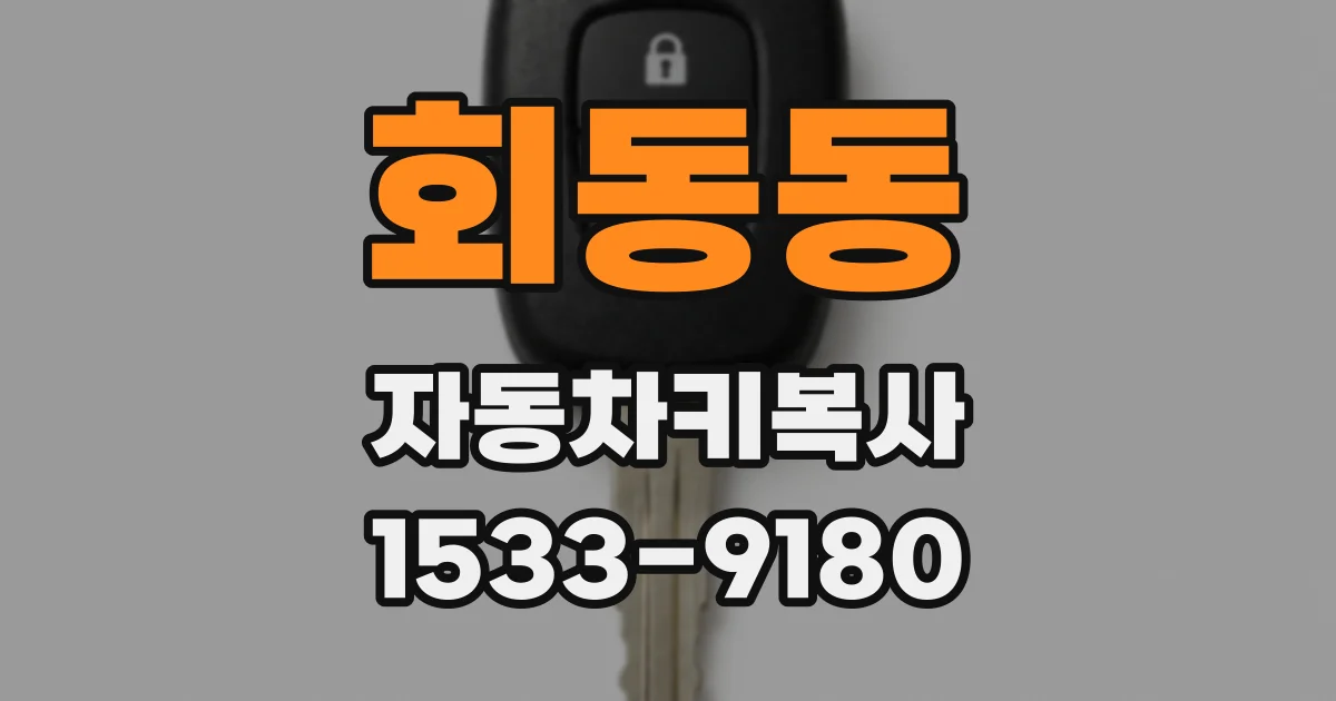 회동동 자동차키복사