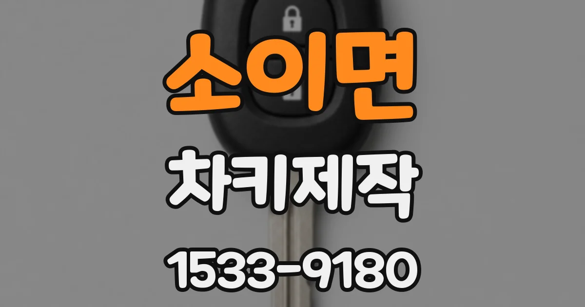 소이면 차키제작