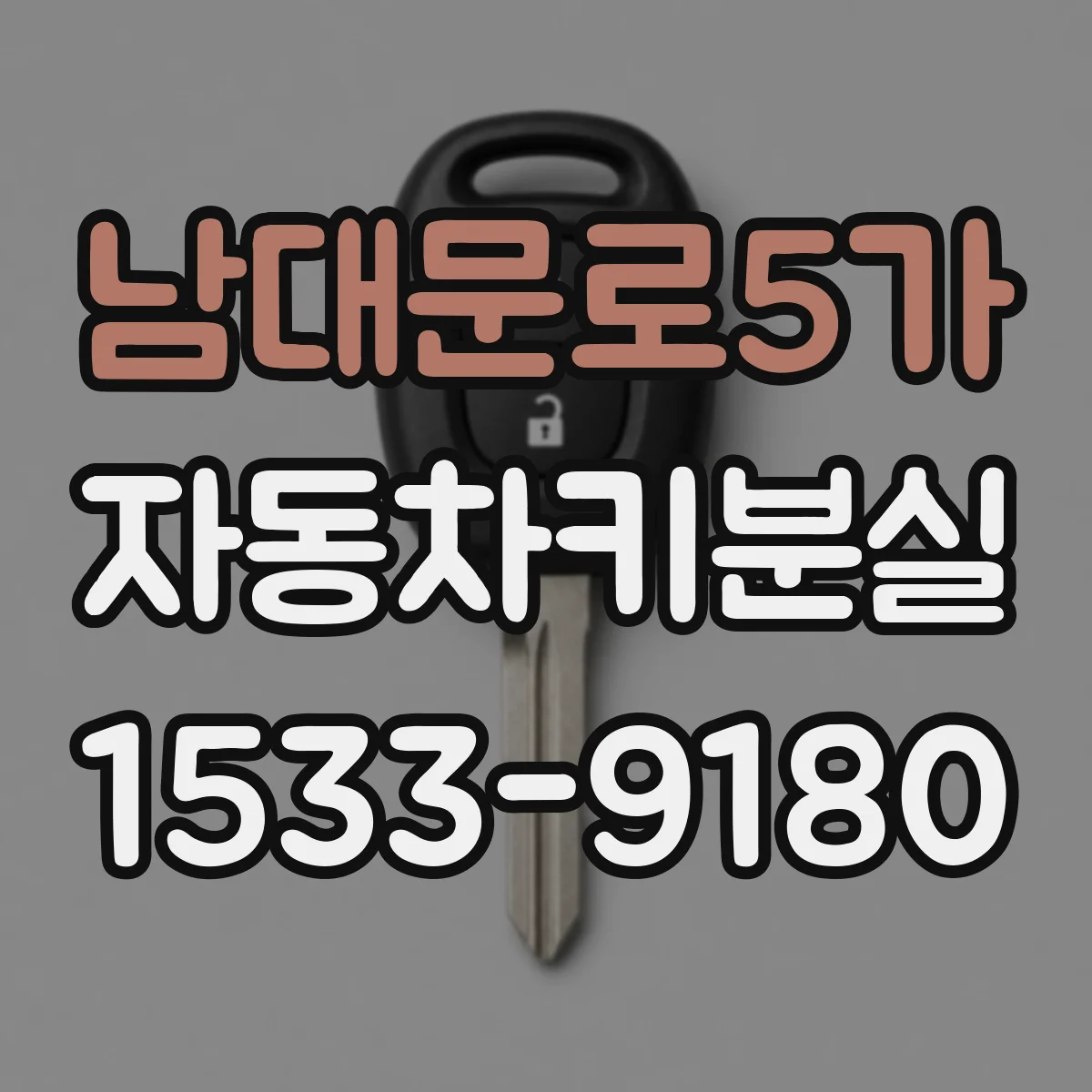 남대문로5가 자동차키분실