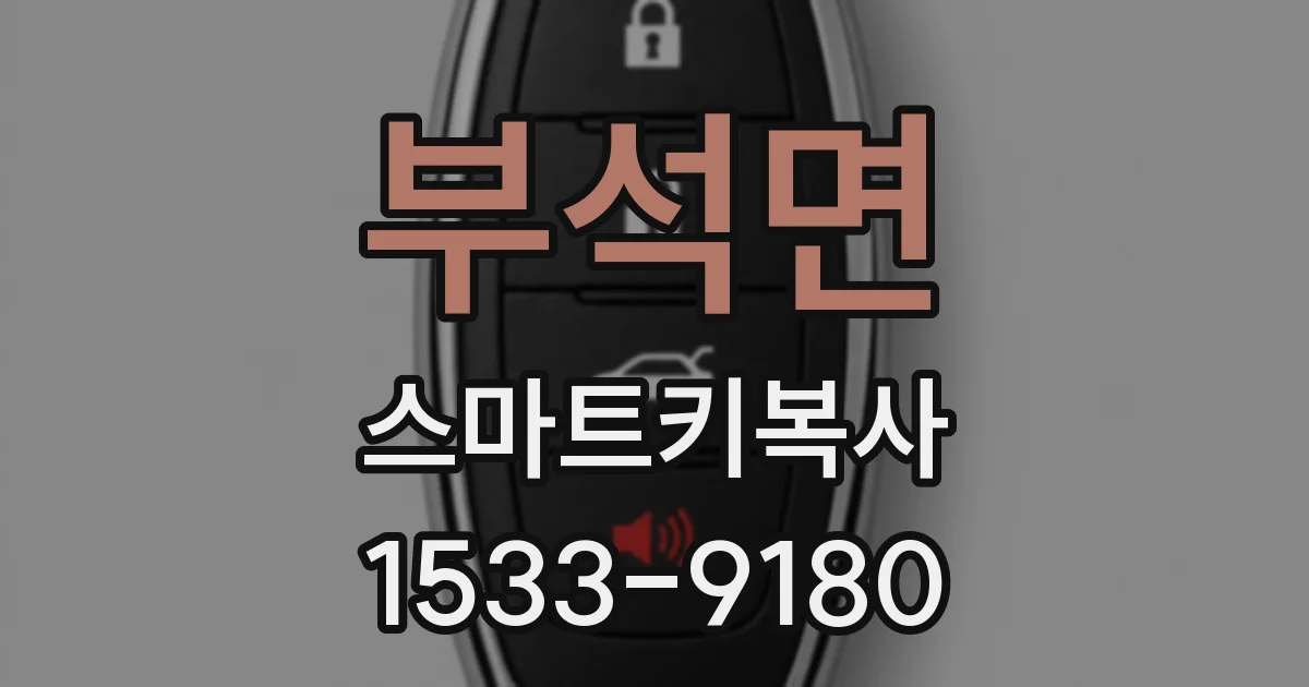 부석면 스마트키복사