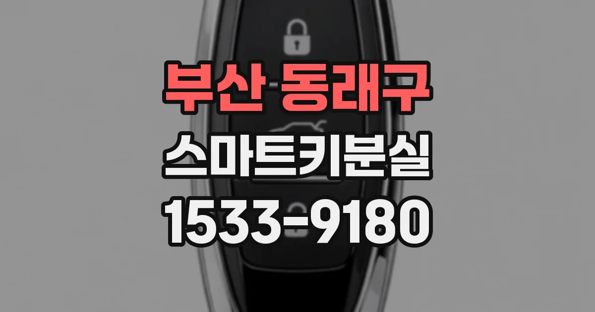 부산 동래구 스마트키분실