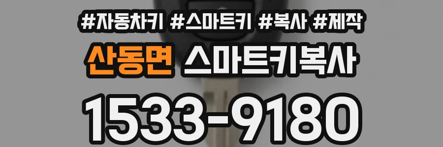 산동면 스마트키복사
