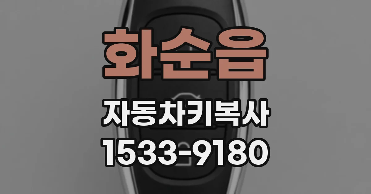 화순읍 자동차키복사
