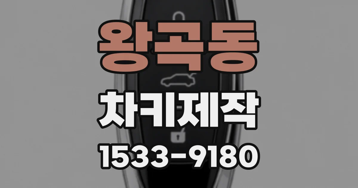왕곡동 차키제작