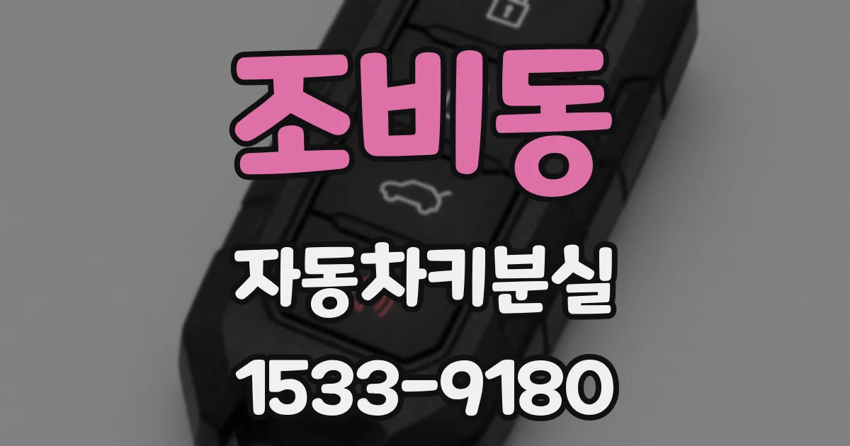 조비동 자동차키분실