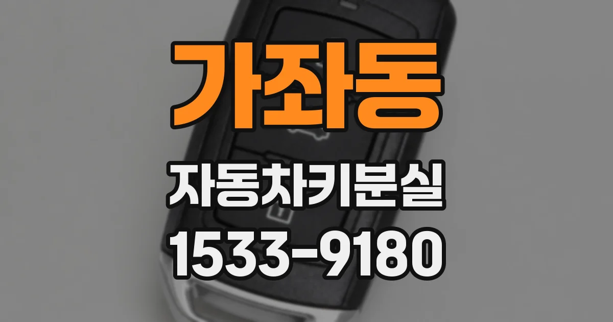 가좌동 자동차키분실