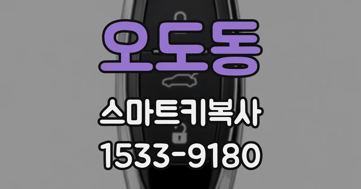 오도동 스마트키복사