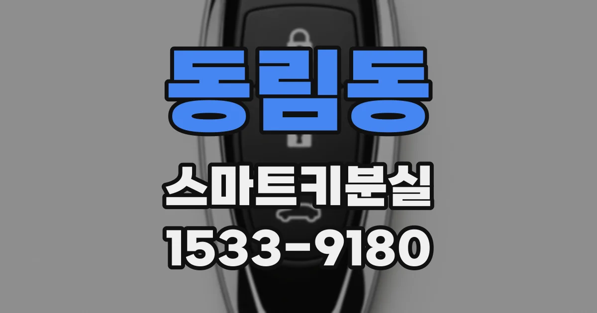 동림동 스마트키분실