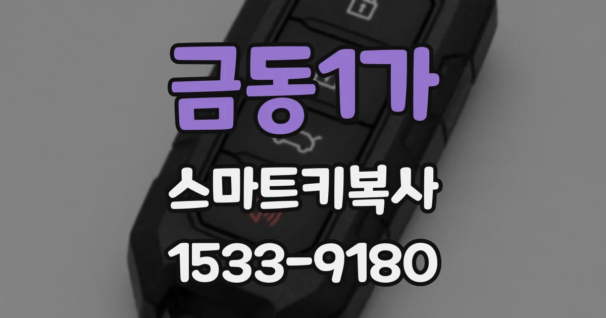 금동1가 스마트키복사