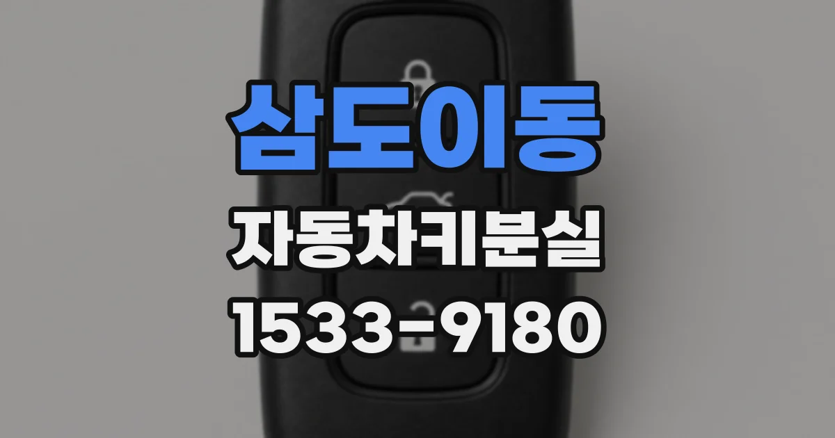 삼도이동 자동차키분실