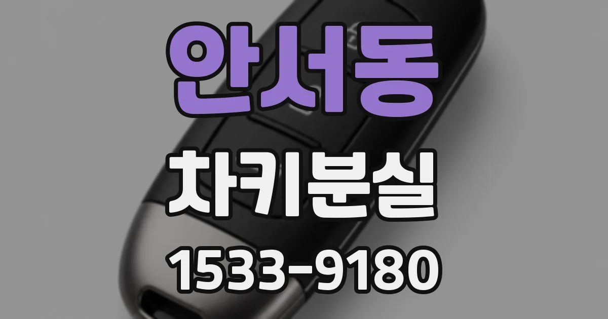 안서동 차키분실