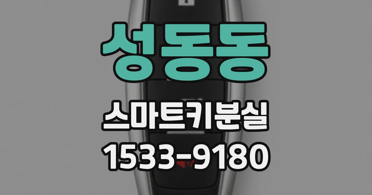 성동동 스마트키분실