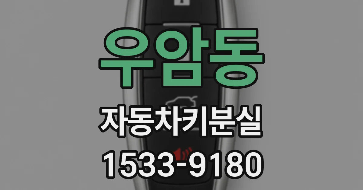 우암동 자동차키분실