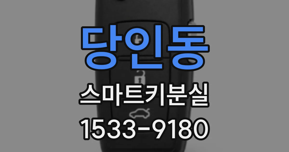 당인동 스마트키분실