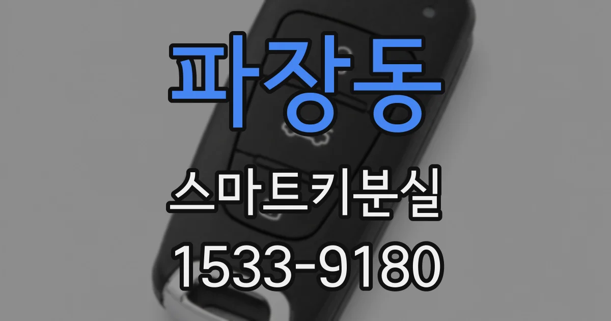 파장동 스마트키분실