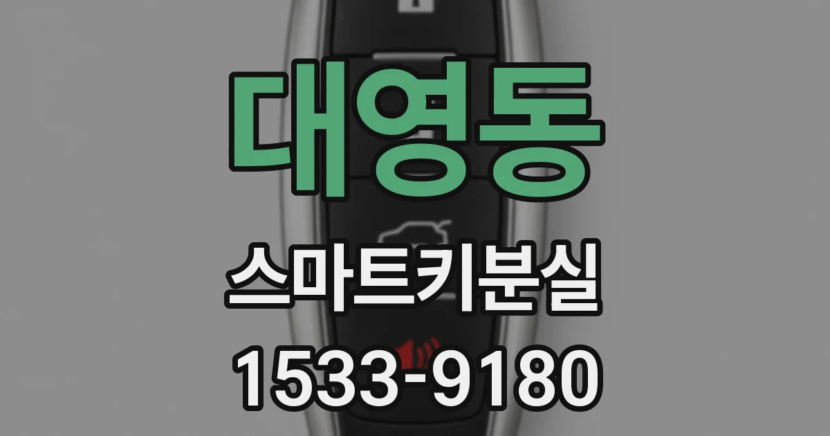 대영동 스마트키분실