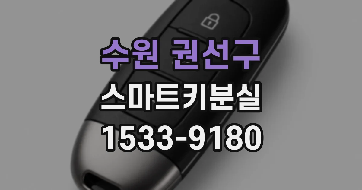 수원 권선구 스마트키분실