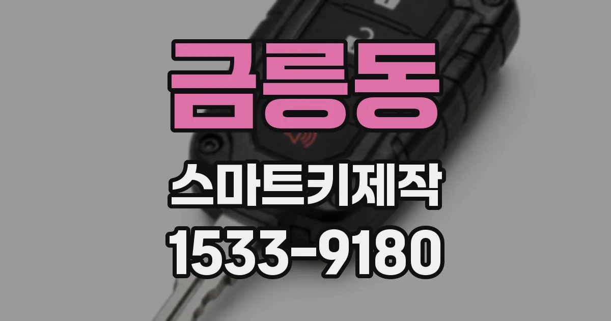 금릉동 스마트키제작