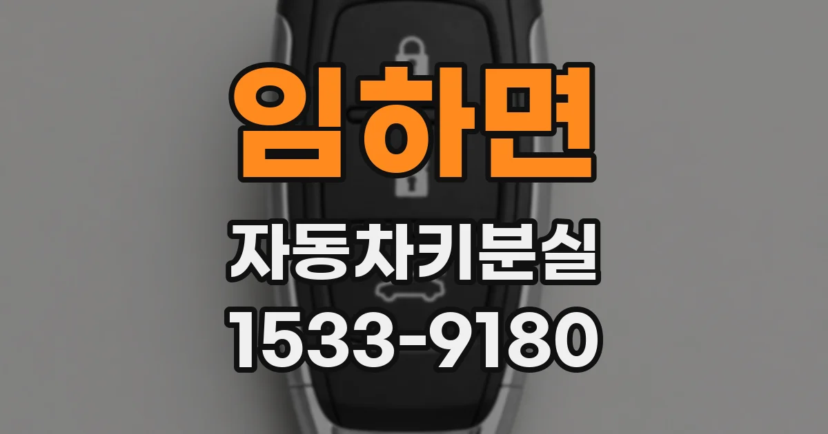 임하면 자동차키분실