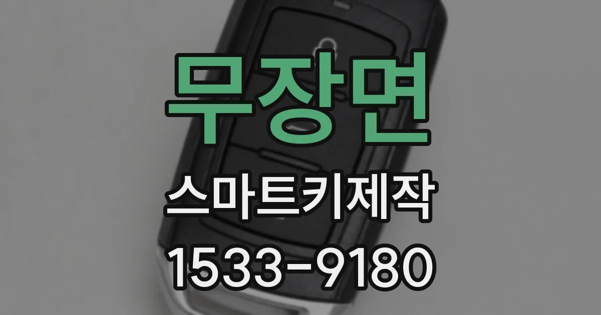 무장면 스마트키제작