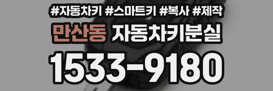 만산동 자동차키분실