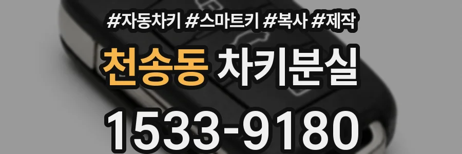 천송동 차키분실
