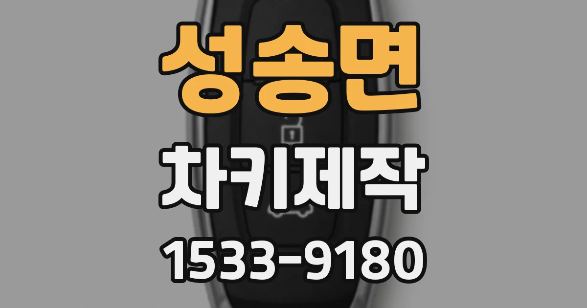 성송면 차키제작