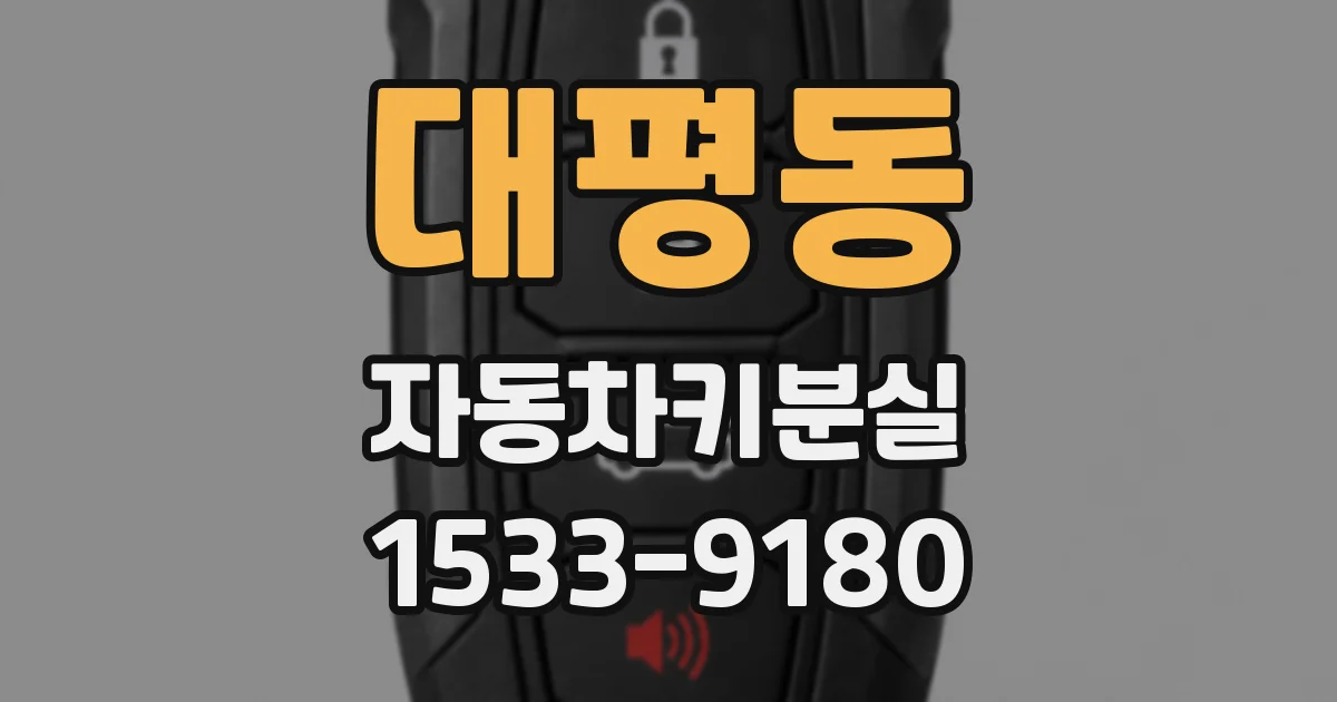 대평동 자동차키분실